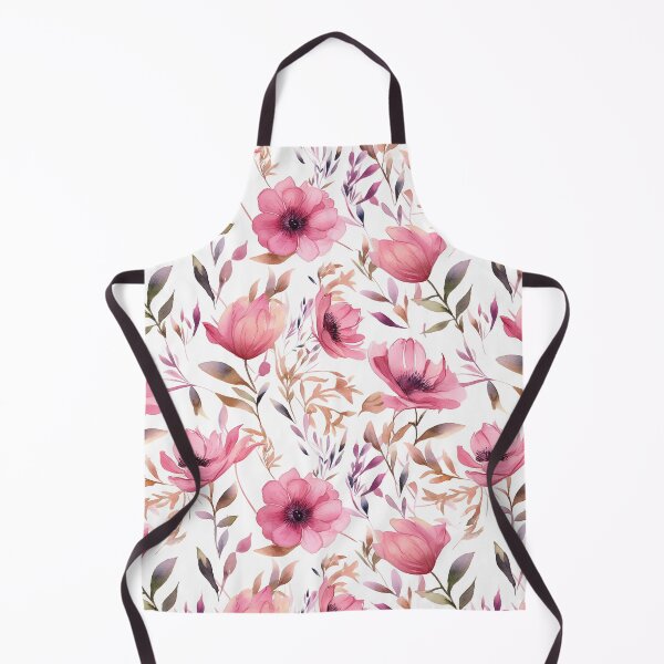 Item preview, Pink Watercolor Flowers Seamless Pattern designed and sold by seamlessStuff.