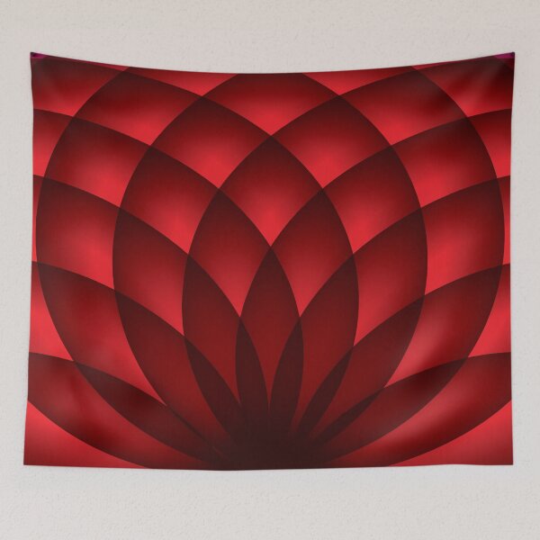 Item preview, Red Flower Abstract Art designed and sold by Bruce ALMIGHTY Baker.
