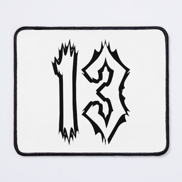 Item preview, Black and White Lucky 13 designed and sold by BikersIslandTM.