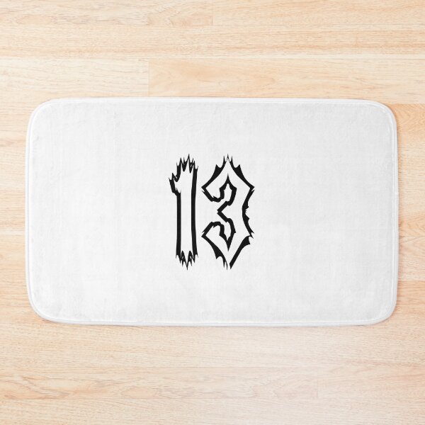 Item preview, Black and White Lucky 13 designed and sold by BikersIslandTM.