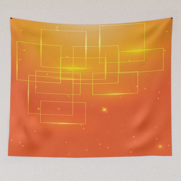 Item preview, Yellow Squares Abstract Art designed and sold by Bruce ALMIGHTY Baker.