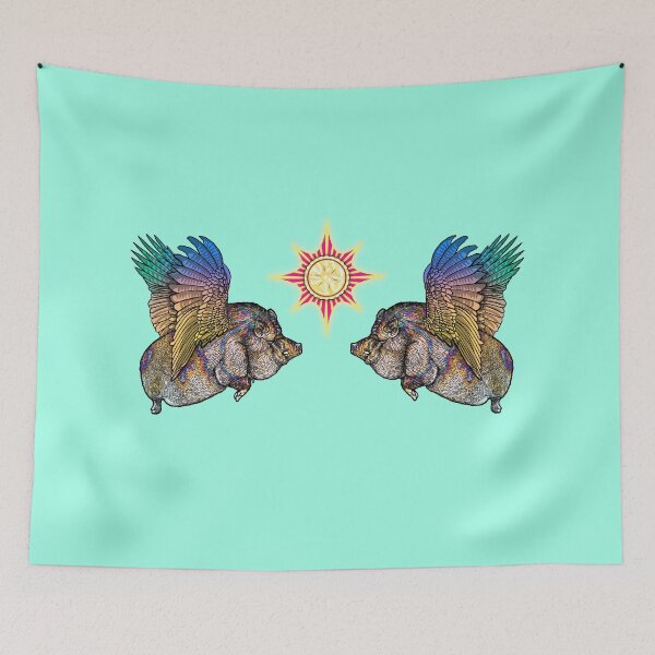 Item preview, Icarus Pigs & Pie in the Sky designed and sold by FreyStrandDraws.