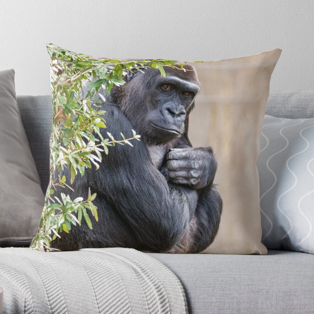 Silverback Gorilla Pillow Case