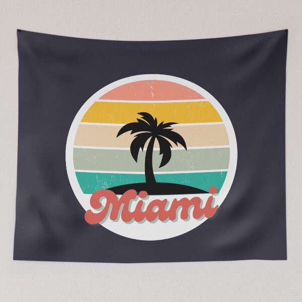 Item preview, Miami Florida Palm Trees Vacation Retro designed and sold by SunfullyYours.