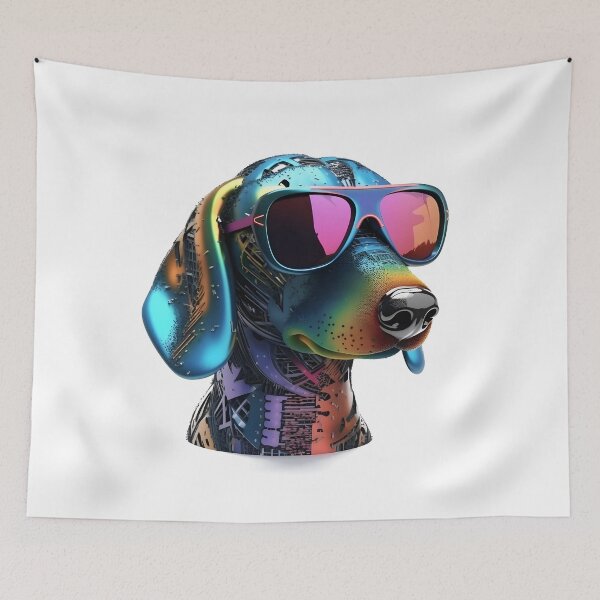 Item preview, Cyber Dachshund the Dog 2.0 designed and sold by DarkwoodLab.
