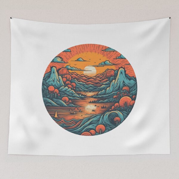 Item preview, Sunset Scene designed and sold by HandCraftedArt.