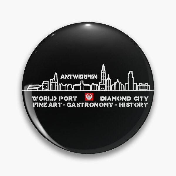 Item preview, City of Antwerp, Belgium, minimalist skyline designed and sold by RickTellon.