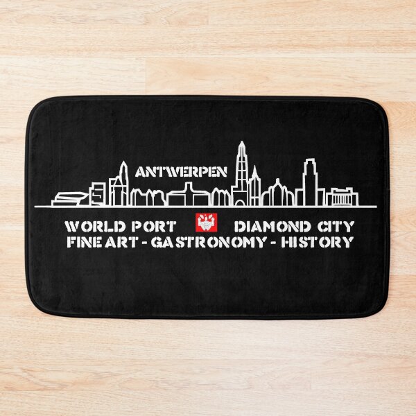 Item preview, City of Antwerp, Belgium, minimalist skyline designed and sold by RickTellon.