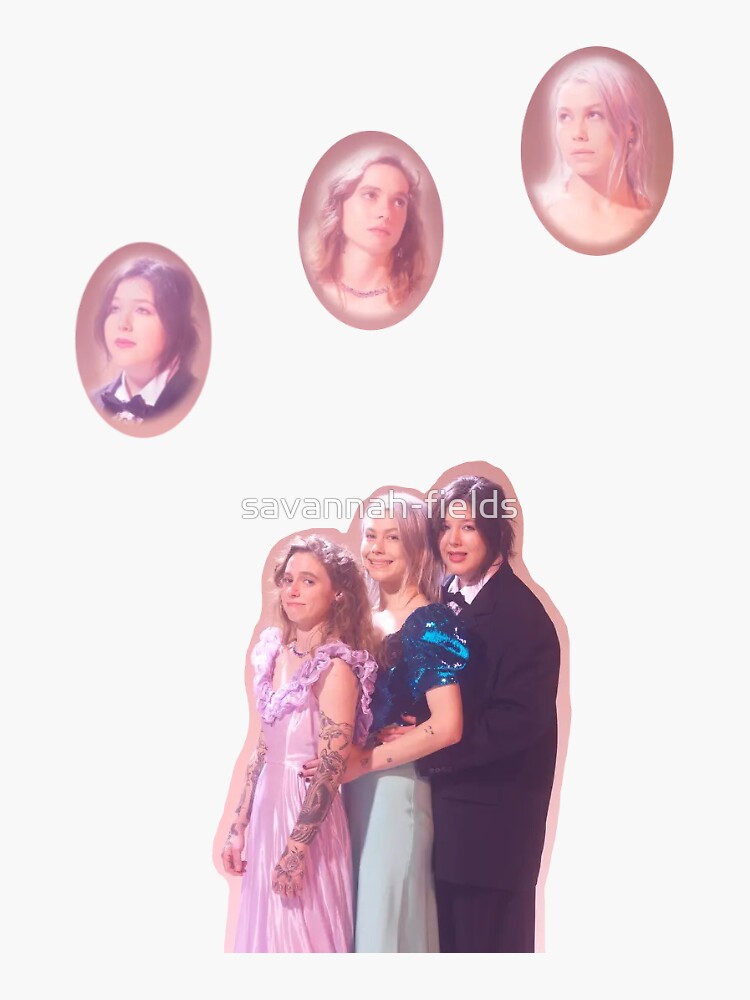"Boygenius Pink Photoshoot" Sticker for Sale by savannahfields Redbubble