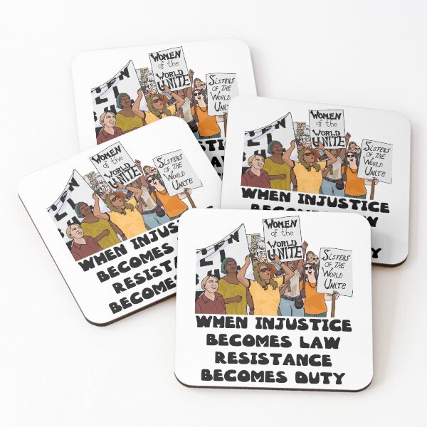 Item preview, When Injustice Becomes Law - Resistance Becomes Duty designed and sold by Unhinged Heather.