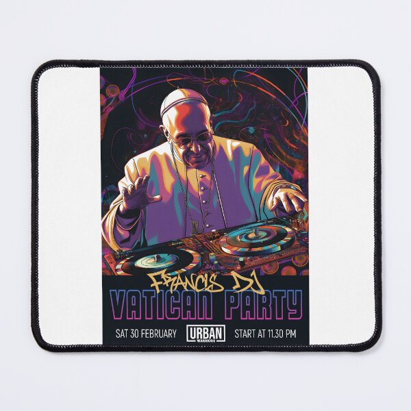 Item preview, Pope Francis DJ Vatican Party Caricature designed and sold by urban-warriors.