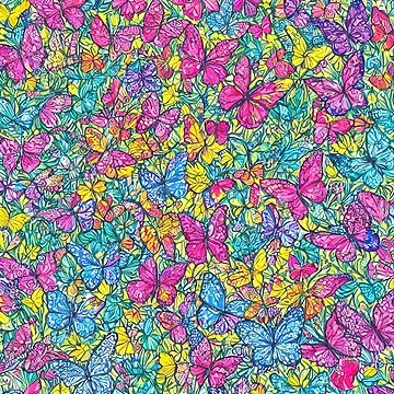Artwork thumbnail, Stunning Butterfly Pattern by DeepSeeAI