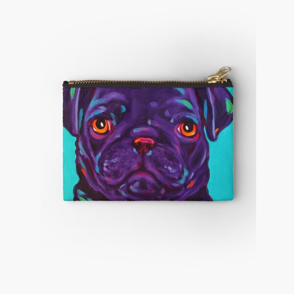 Item preview, Colorful Fun Black Pug- J. Whitsell Art designed and sold by Jodywhitsell.