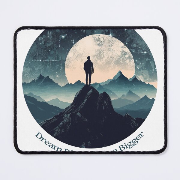 Item preview, Dream big, achieve bigger - inspirational quote print designed and sold by ManuelAndreas.