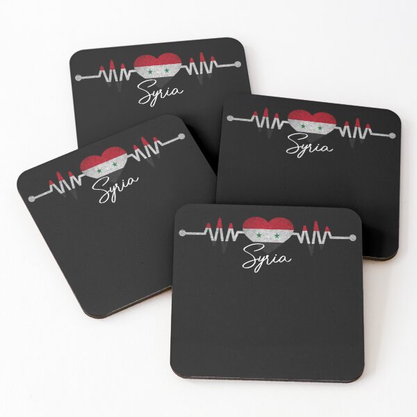 Item preview, My Heart Beats for Syria - Syrian Heartbeat I Love Syria Country Flag Heart Family designed and sold by Fun-World.