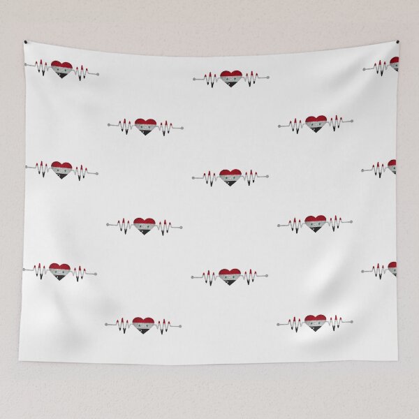 Item preview, My Heart Beats for Syria - Syrian Heartbeat I Love Syria Country Flag Heart Family designed and sold by Fun-World.