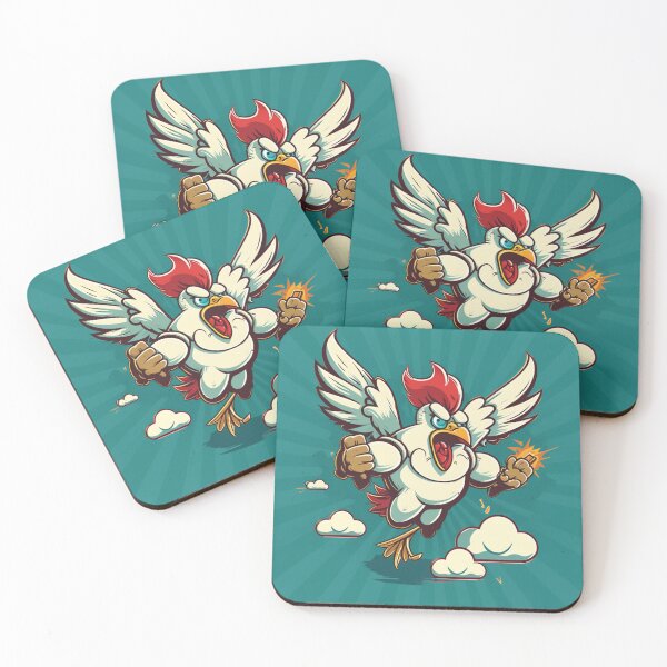 Item preview, Furious chicken charging designed and sold by Elias Kamstra.