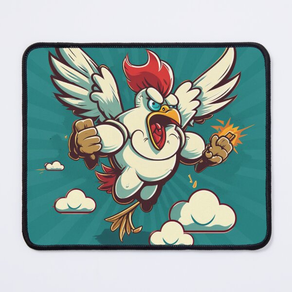 Item preview, Furious chicken charging designed and sold by Elias Kamstra.