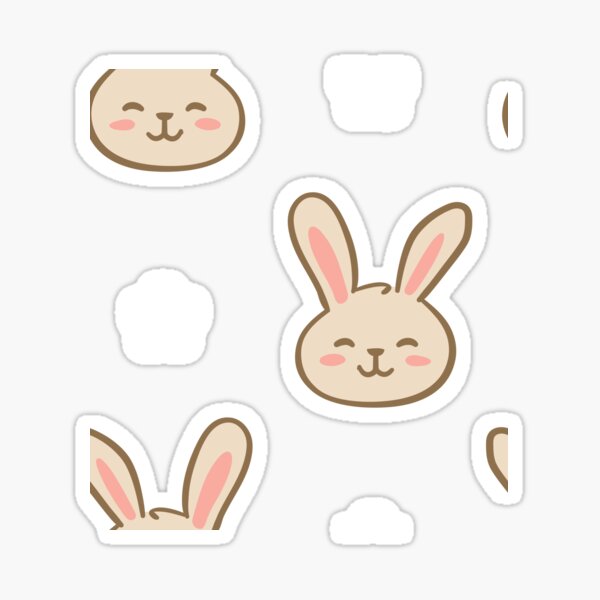 Item preview, Cute bunny print designed and sold by selemene.
