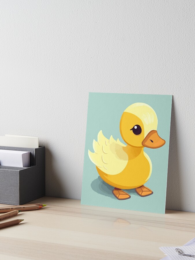 Paper Duck Art Board Print for Sale by zairse