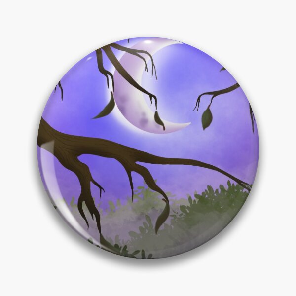 Item preview, Crescent moon in the trees designed and sold by Bloodykitsune19.