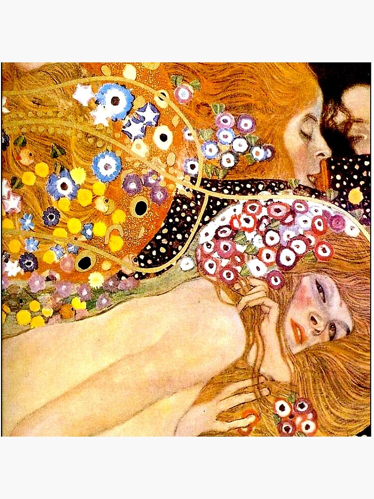 MERMAIDS : Vintage 1899 Klimt Painting Print by posterbobs