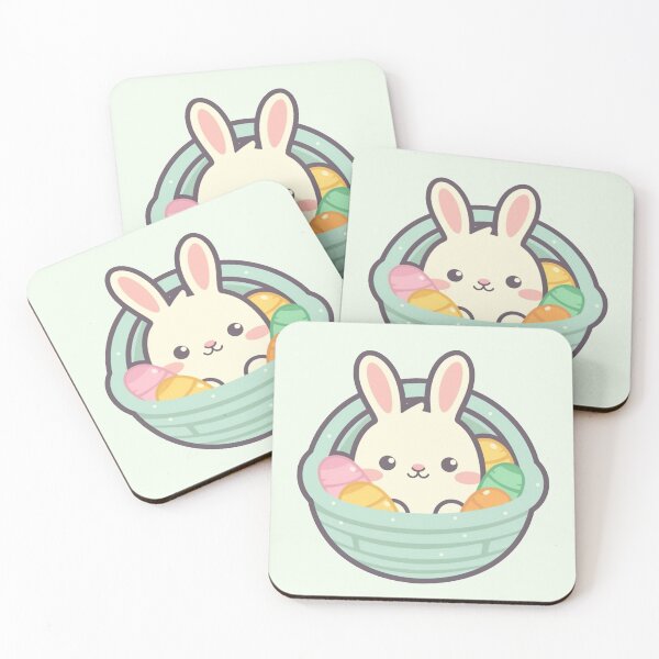 Item preview, Rabbit Hiding in Easter Basket designed and sold by Brush-Blueprint.
