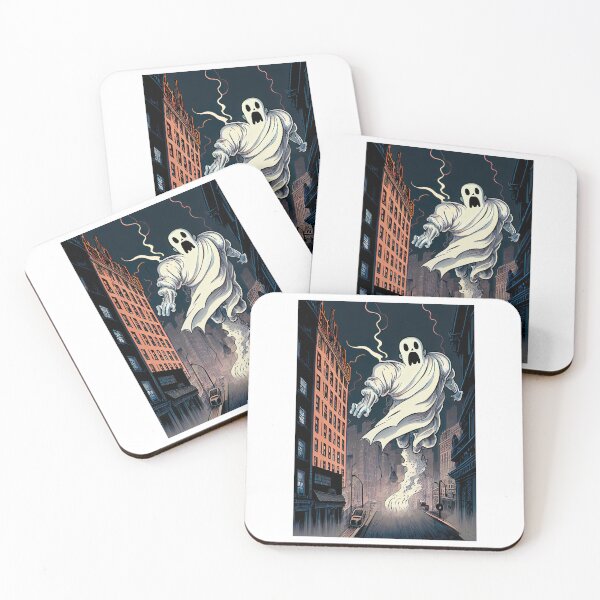 Item preview, Giant ghost attacking the city designed and sold by garywner.