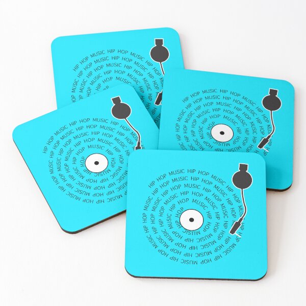 Item preview, Teal Hip Hop record player - text vinyl record minimalist  designed and sold by PeterADesign.
