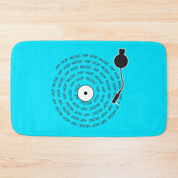 Item preview, Teal Hip Hop record player - text vinyl record minimalist  designed and sold by PeterADesign.