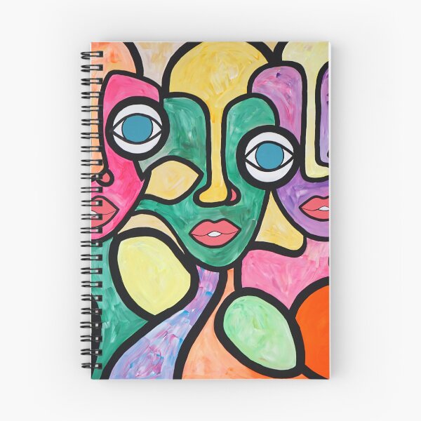 Item preview, Painted faces Colorful painting designed and sold by Marzena30art.