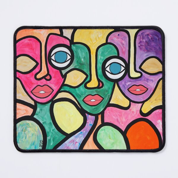 Item preview, Painted faces Colorful painting designed and sold by Marzena30art.
