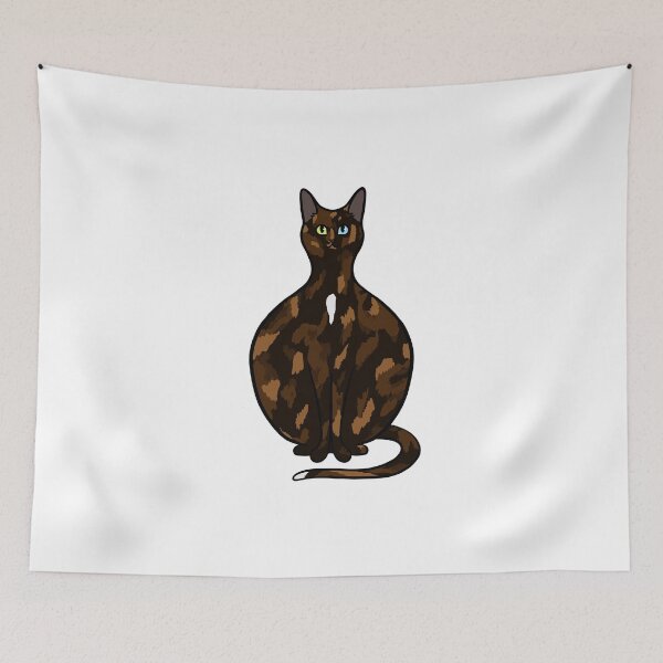 Item preview, Happy tortoiseshell with White Cat designed and sold by CreationsByBear.