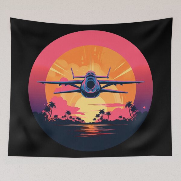 Item preview, Wirraway on a retro sunset designed and sold by Oonyme.