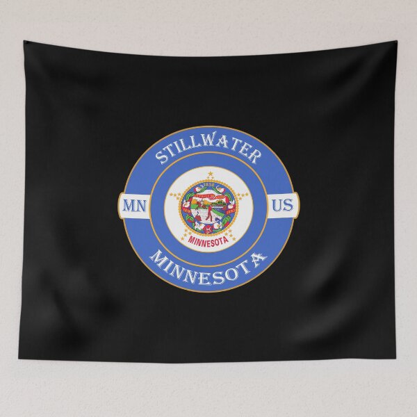 Item preview, Stillwater Minnesota Flag USA Seal Stamp Badge Travel Souvenir designed and sold by TeeHome.