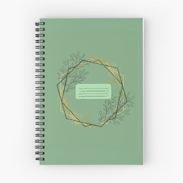 Item preview, Green and gold notebook cover designed and sold by RyeaKayte.