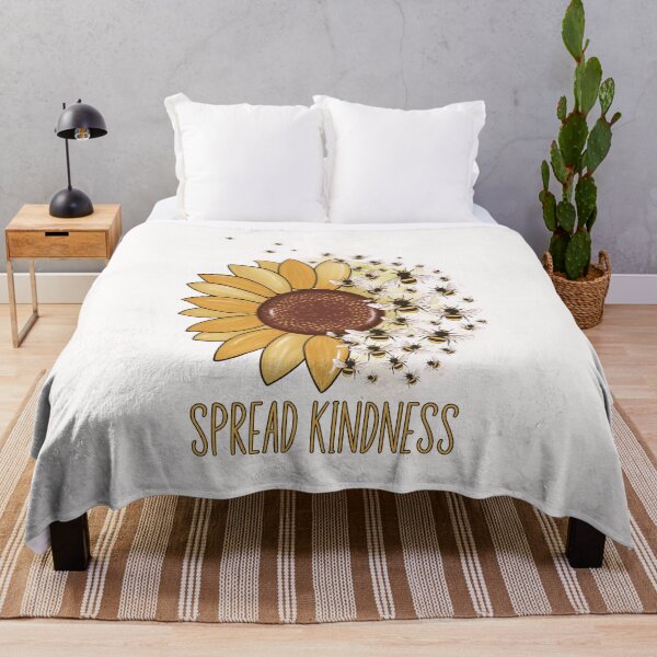Item preview, Spread Kindness Sunflower Bees designed and sold by HappyLifeCreate.