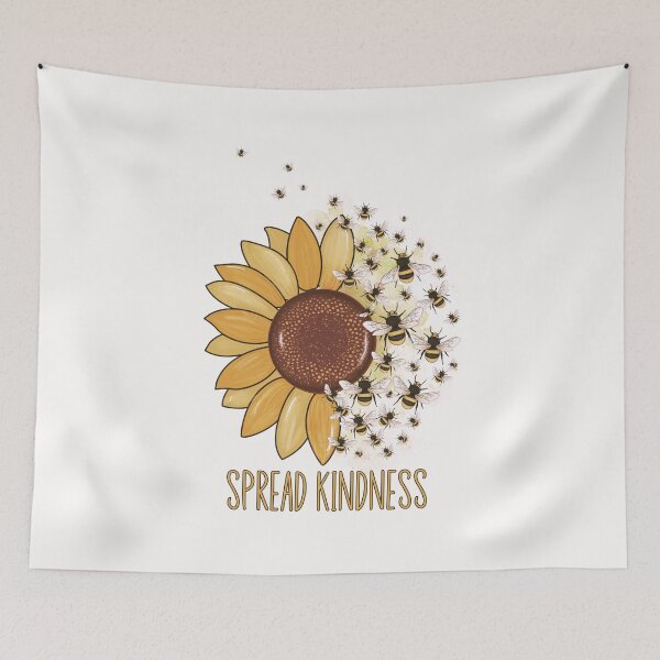 Item preview, Spread Kindness Sunflower Bees designed and sold by HappyLifeCreate.