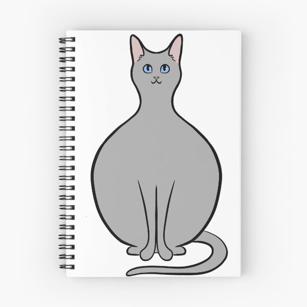 Item preview, Light Gray Cat with blue eyes designed and sold by CreationsByBear.