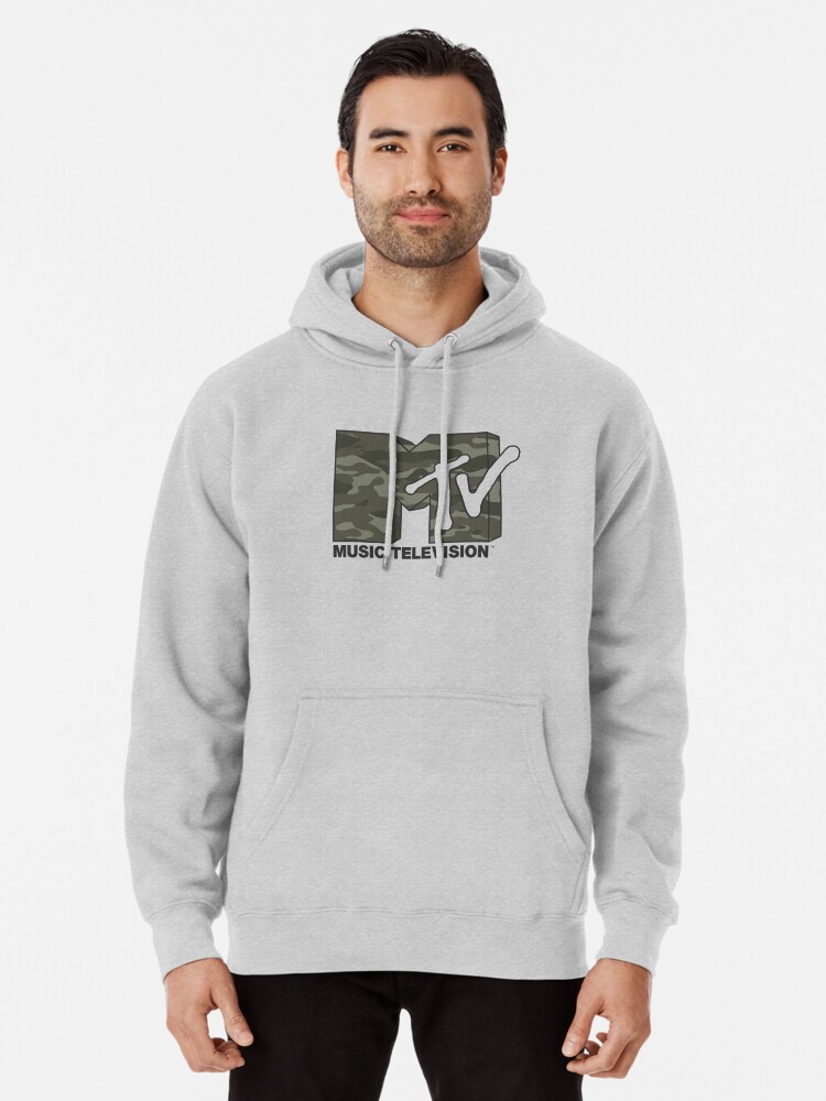 MTV Camouflage Music Television Vintage Logo Pullover Hoodie for Sale by FifthSun Redbubble