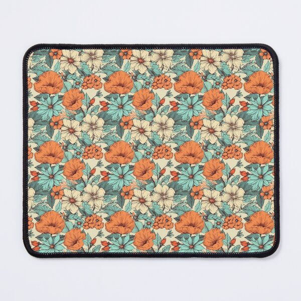 Item preview, Blooming Beauty / teal and orange designed and sold by SickCrimson.