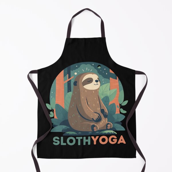 Item preview, Yoga Graphics Collection Cute Sloth designed and sold by PlayfulPrint.