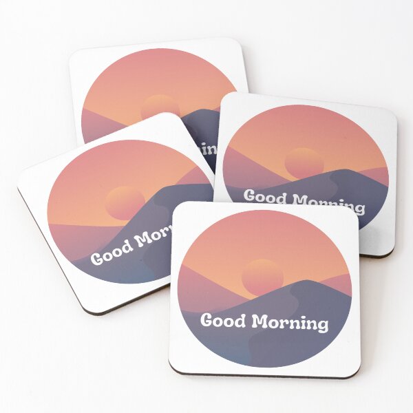 Item preview, Mountain Good Morning Sticker designed and sold by FamnCreative.