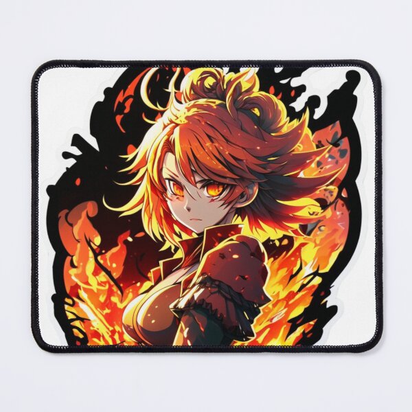 Artikelvorschau, Feuer Anime Waifu entworfen und verkauft von FlemmyFlem.