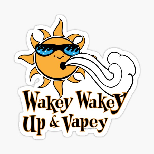 Ω VAPE Shirt | Wake and Vape Sticker