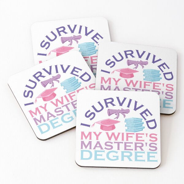 Item preview, I Survived My Wife's Masters Degree designed and sold by zemama.