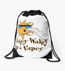 Ω VAPE Shirt | Wake and Vape Drawstring Bag