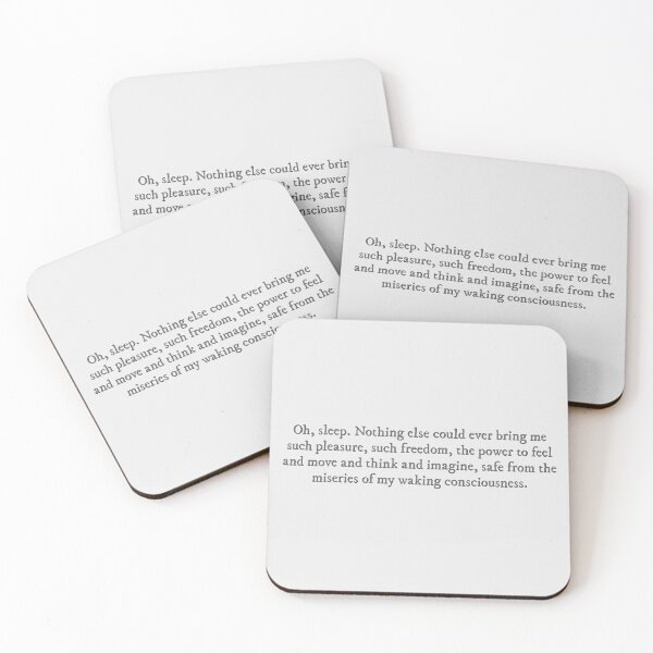 Item preview, My Year of Rest and Relaxation quote designed and sold by percqbeths.
