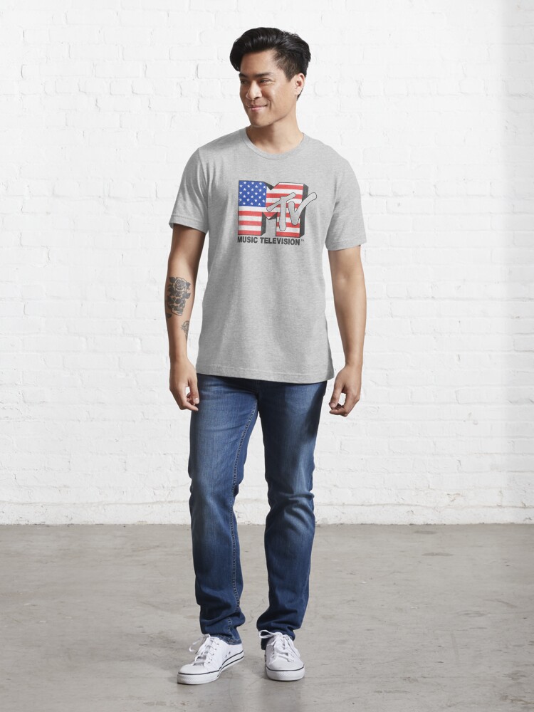 MTV Fourth Of July Classic American Flag Logo  Essential T-Shirt for Sale  by FifthSun