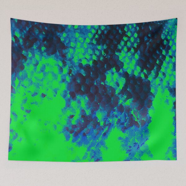 Item preview, Dark Blue Bright Green Tautog (Blackfish) Skin Pattern designed and sold by CJRPics.